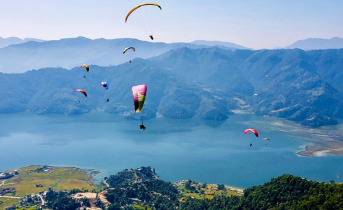 Paragliding in Nepal