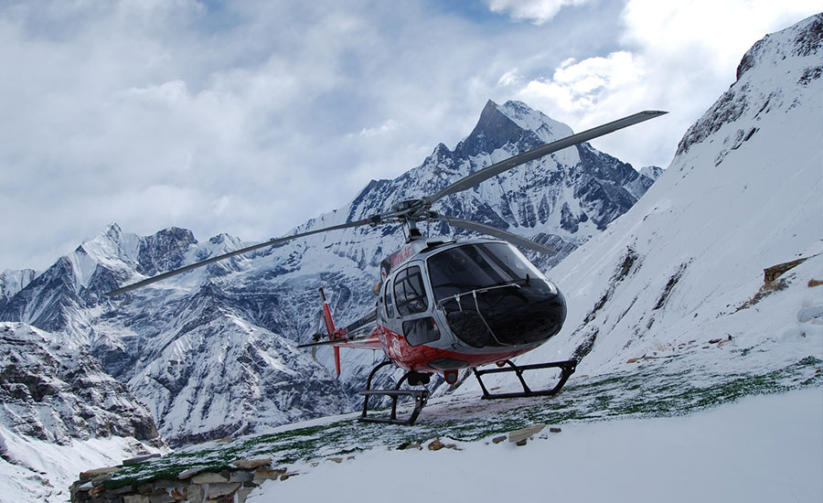 Unvergleichliche Helikoptertour zum Everest Base Camp